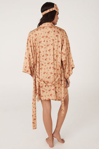 Fleur Robe and Eye Mask Set