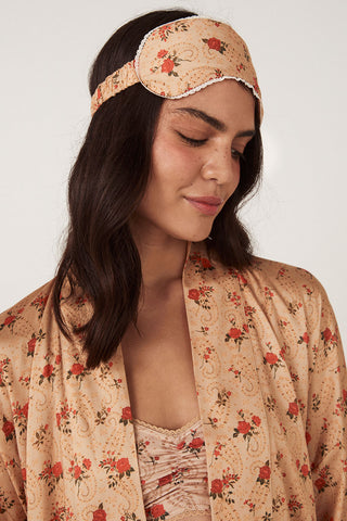 Fleur Robe and Eye Mask Set