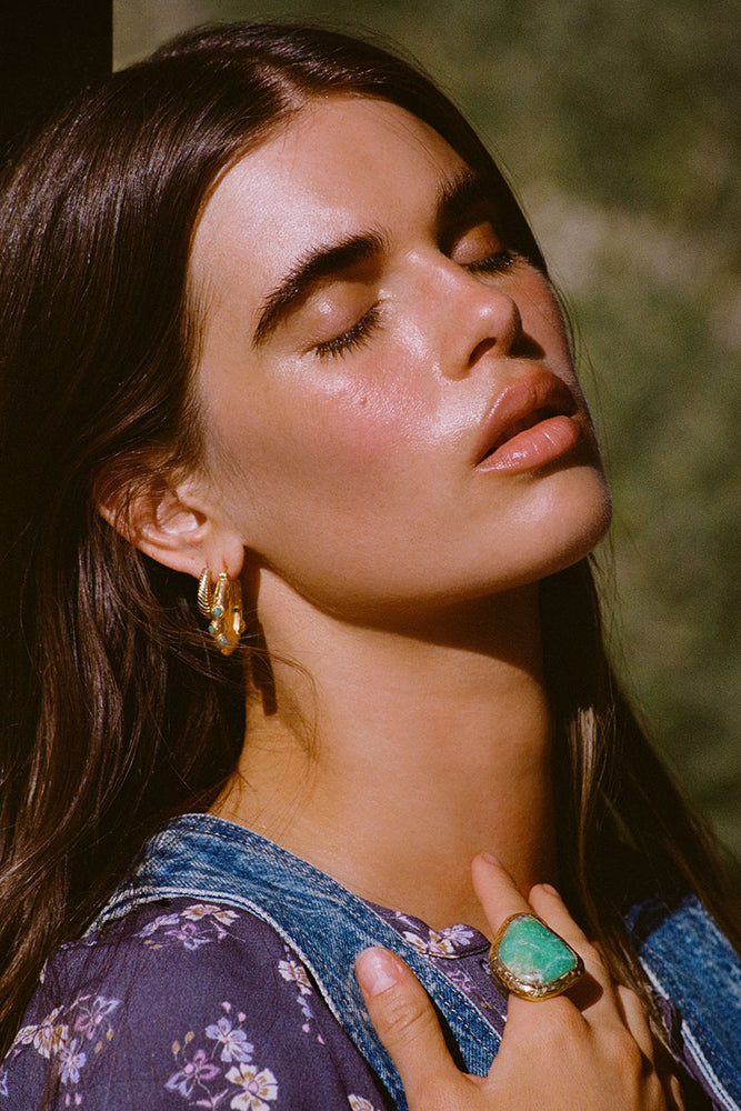 Desert Flower Stone Ring