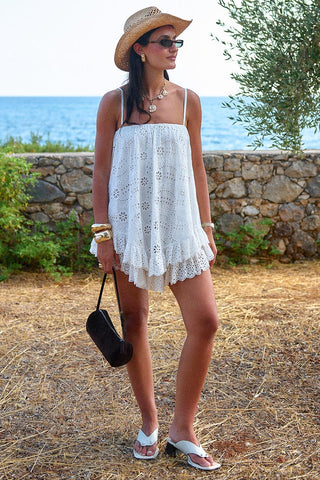 yaya-lace-scarf-mini-dress